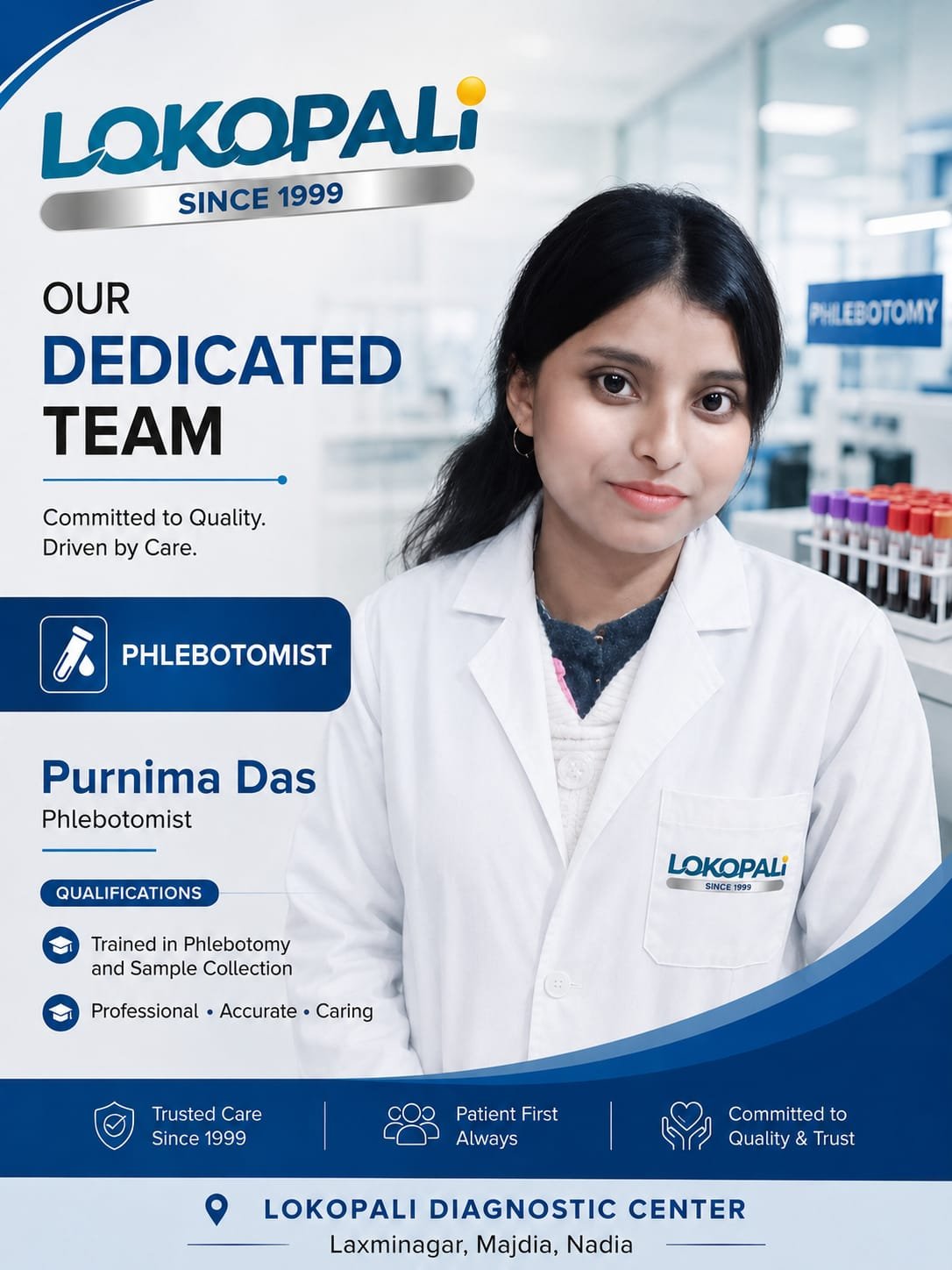 Purnima Das — Phlebotomist